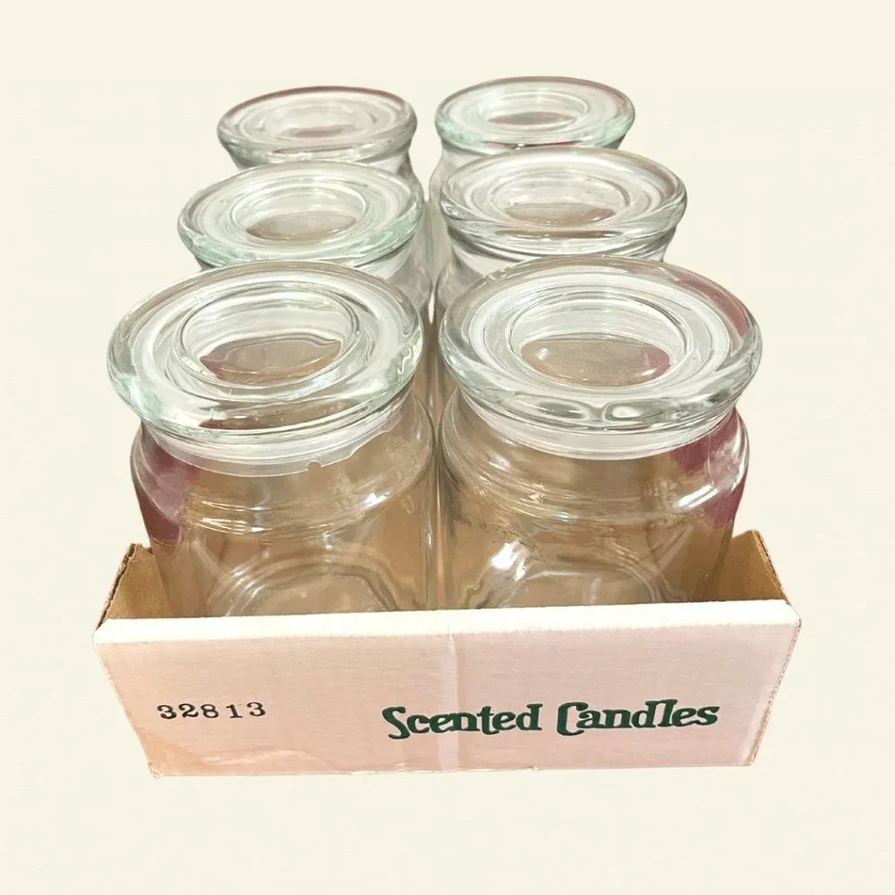 Empty Candle jar 6 pack - 16 oz - transparent - DY0112-FLR - Picture 1 of 3